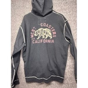 True Religion Zip Up Hoodie Men's 3XL Bear Graphic West Coasters California Y2K